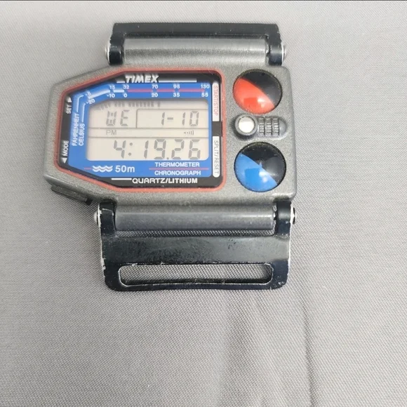 TIMEX SKIATHLOM WATCH - RARE VINTAGE - 1986-1993 - Fantastic Preowned - RUNS!